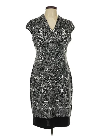 Pre-owned London Times Cocktail Dress In Gray