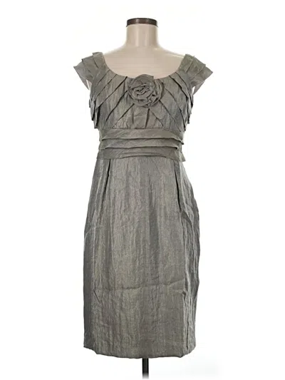 Pre-owned London Times Cocktail Dress In Gray