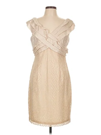 Pre-owned London Times Cocktail Dress In Ivory