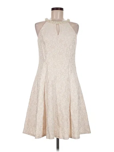Pre-owned London Times Cocktail Dress In Ivory