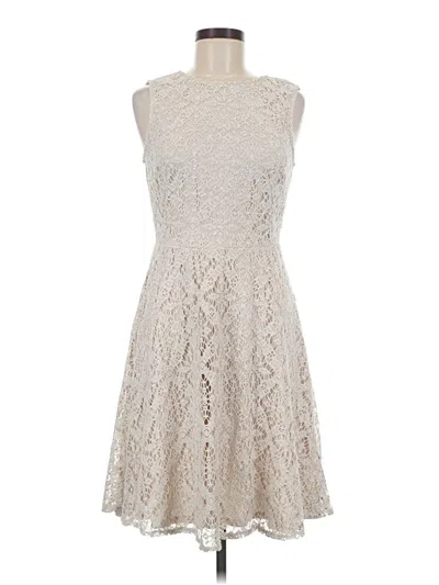 Pre-owned London Times Cocktail Dress In Ivory