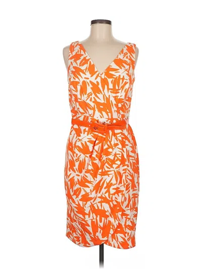 Pre-owned London Times Cocktail Dress In Orange