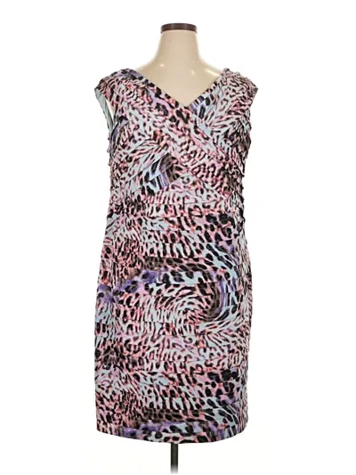 Pre-owned London Times Cocktail Dress In Purple