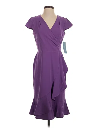 Pre-owned London Times Cocktail Dress In Purple