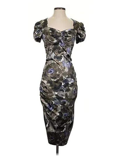 Pre-owned London Times Cocktail Dress In Silver