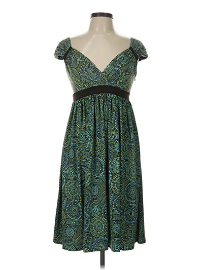 Pre-owned London Times Cocktail Dress In Teal