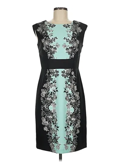 Pre-owned London Times Cocktail Dress In Teal