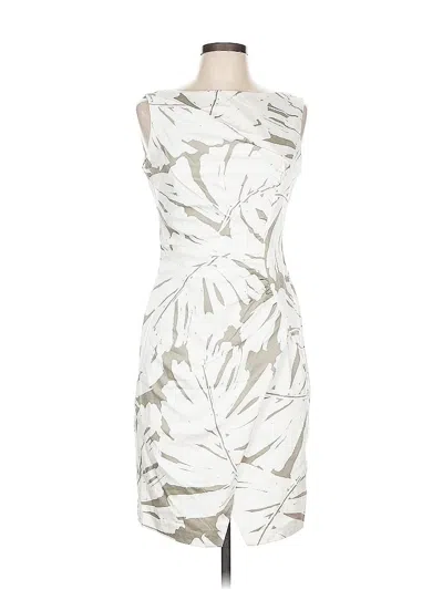 Pre-owned London Times Cocktail Dress In White