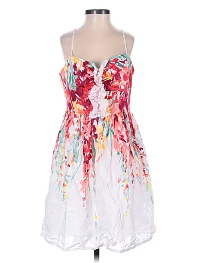 Pre-owned London Times Cocktail Dress In White