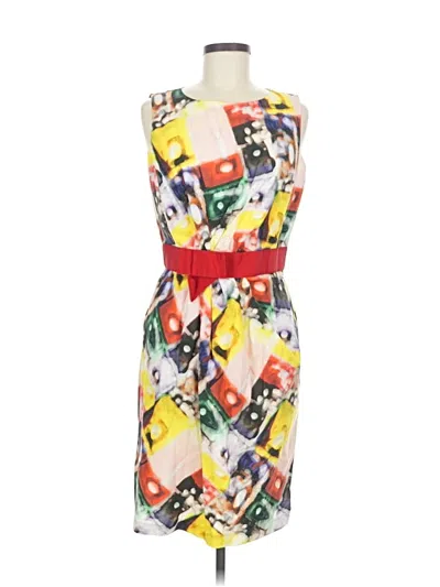 Pre-owned London Times Cocktail Dress In Yellow