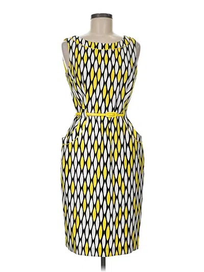 Pre-owned London Times Cocktail Dress In Yellow