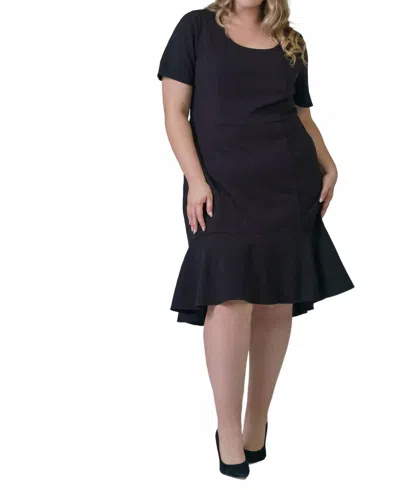 London Times Elestria Dress - Plus Size In Black