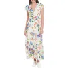 London Times Maxi Dress In White