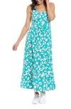 London Times Floral Maxi Dress In Blue