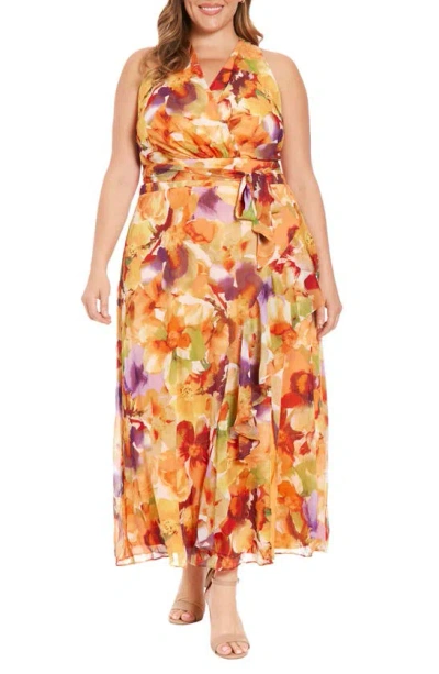 Timeless Dreams Maxi Dress - Orange Multi
