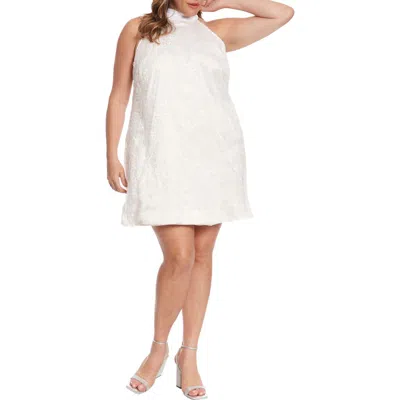 London Times Halter Sleeveless Shift Dress In White | ModeSens