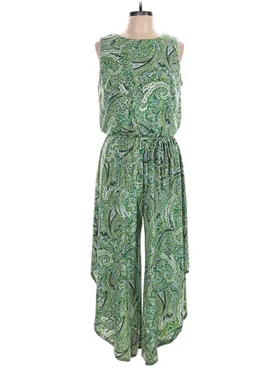 Pre-owned London Times Jumpsuit In Green