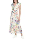 London Times Maxi Dress In White