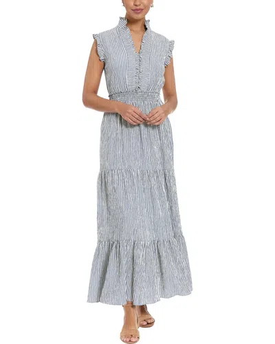 London Times Maxi Dress In Blue