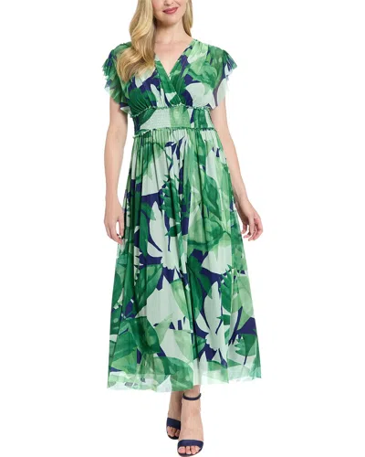 London Times Maxi Dress In Green