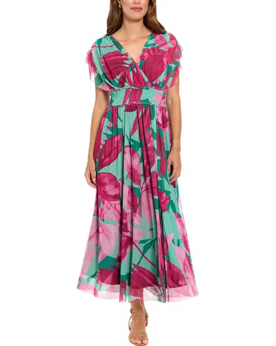 London Times Maxi Dress In Multi