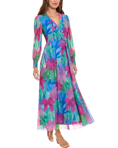 London Times Maxi Dress In Multi