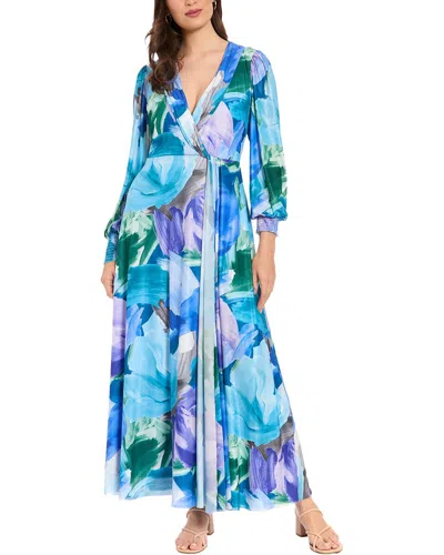 London Times Maxi Dress In Multi