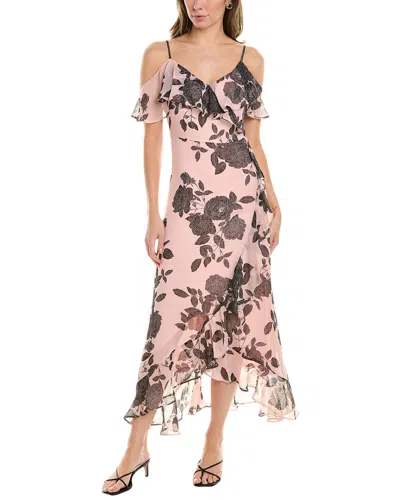 London Times Maxi Dress In Pink