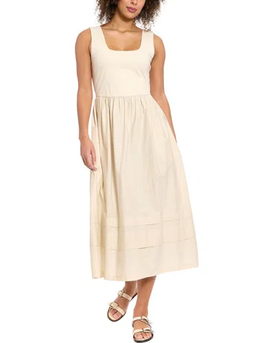 London Times Maxi Dress In White