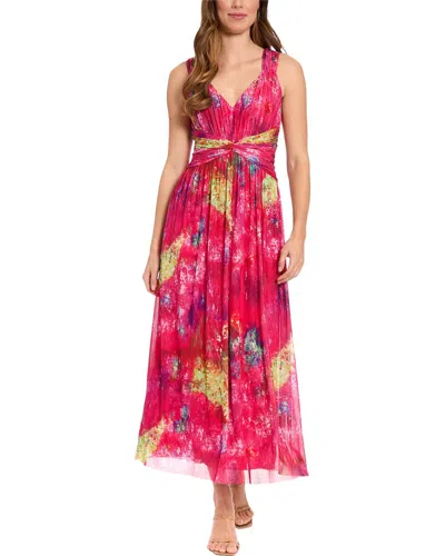London Times Maxi Dress In Red