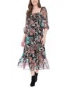 London Times Midi Dress In Multi