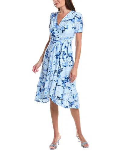 London Times Midi Dress In Multi