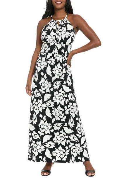 London Times Morris Floral Maxi Dress In Multi