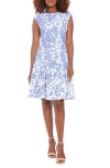 London Times Night And Day Fern Fit And Flare Dress In Multi