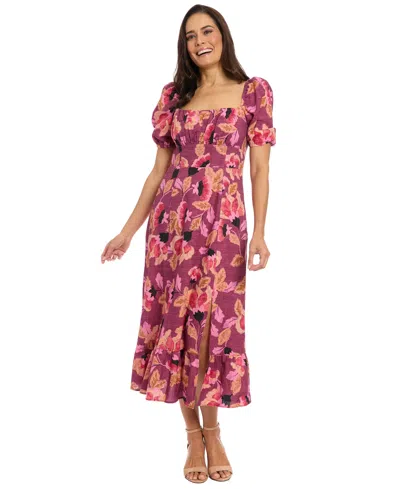 London Times Petites Printed A-line Dress
