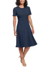 London Times A-line Dress In Blue
