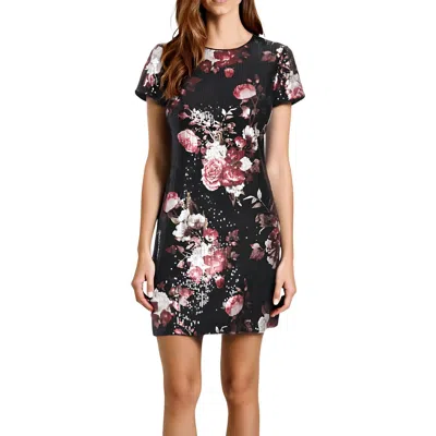 London Times Plus Womens Sequined Mesh Shift Dress In Multi