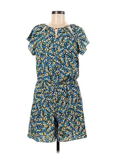 Pre-owned London Times Romper In Blue