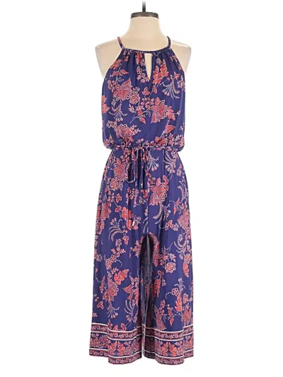 Pre-owned London Times Romper In Blue