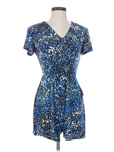 Pre-owned London Times Romper In Blue