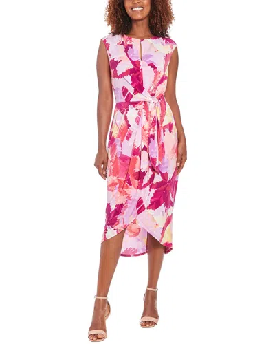 London Times Sheath Dress In Pink