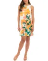 London Times Shift Dress In Multi