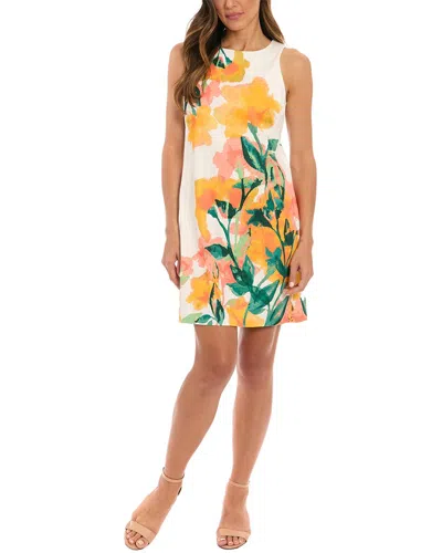 London Times Shift Dress In Multi