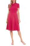 London Times A-line Dress In Cherry