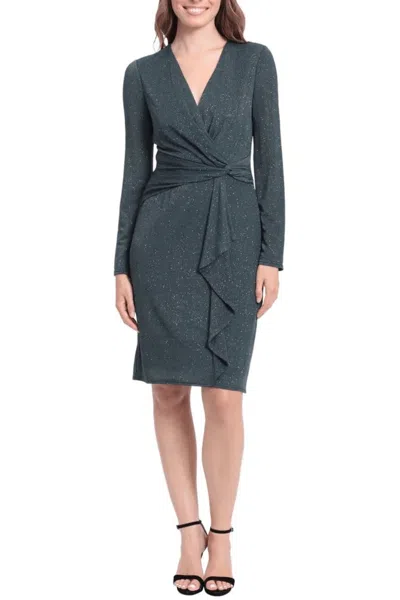 London Times T6431m Short Fitted Mini Cocktail Dress In Animal Print