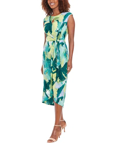 London Times Tulip Midi Dress In Multi