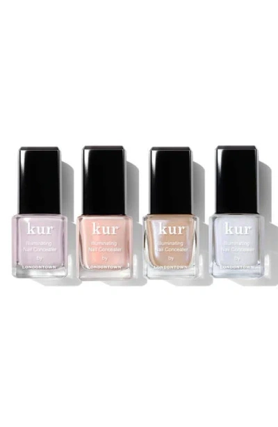 Londontown Illuminating Essentials 4-piece Nail Care Set (limited Edition) $56 Value In Pink Multi