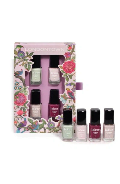 Londontown Spring Fling 4-piece Enhanced Color Nail Polish Set (limited Edition) $64 Value