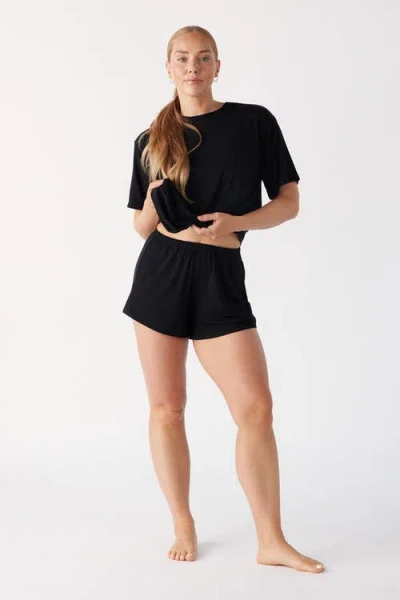 Londre Bodywear The Cool-comf Lounge T-shirt In Black