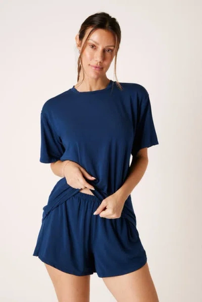 Londre Bodywear The Cool-comf Lounge T-shirt In Blue